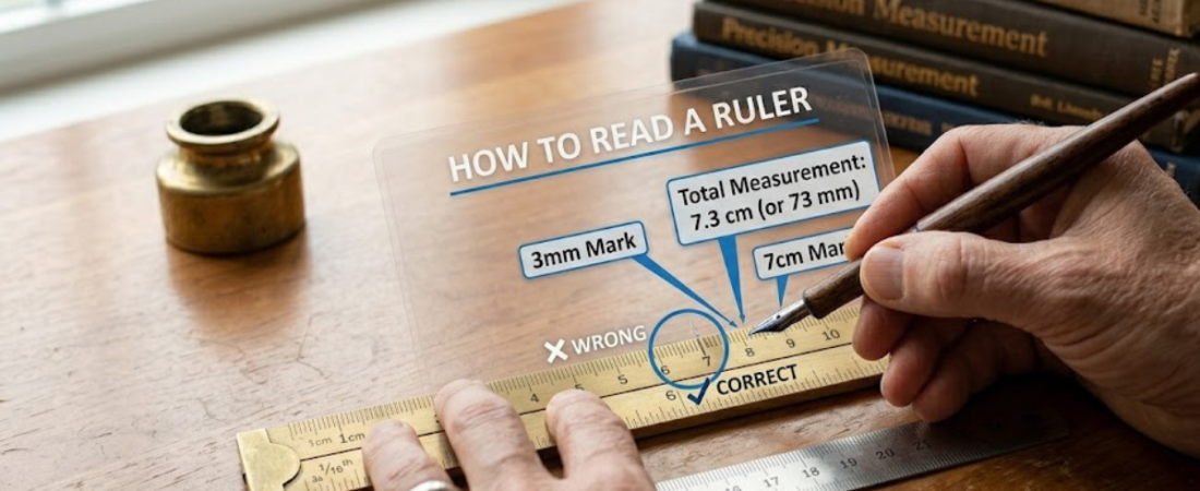 How to Read a Ruler Step by Step